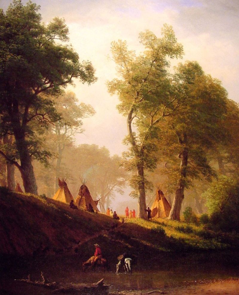 Albert Bierstadt The Wolf River, Kansas